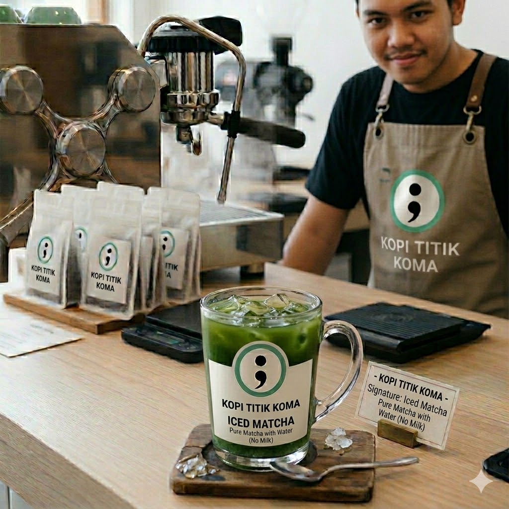 Iced Matcha Titik Koma